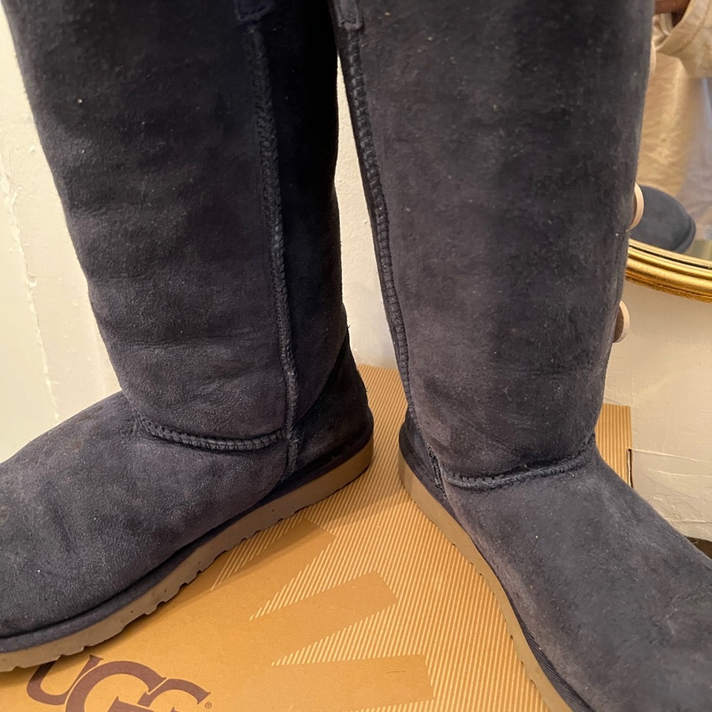 Navy Blue Three Button Ugg Boots - image 6
